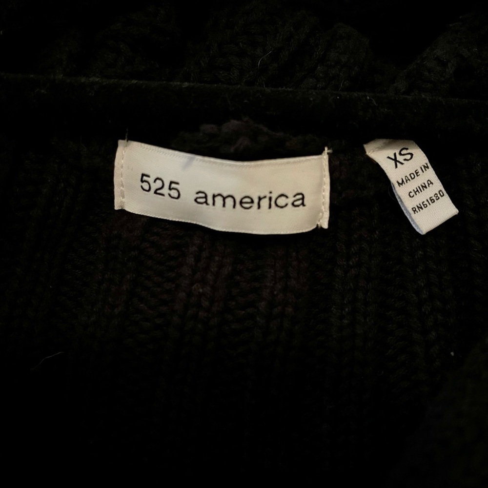 525 America hooded cotton heavyweight cardigan - Picture 3 of 4